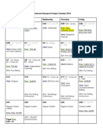 Sophomore Research Project Calendar 2016 Monday Tuesday Wednesday Thursday Friday 2/22 2/23 2/24 2/25 2/26