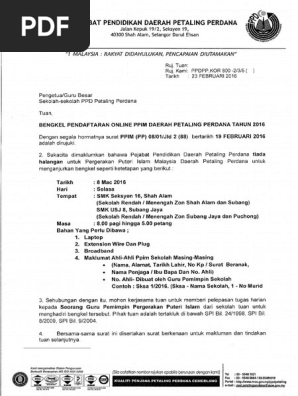 Bengkel Pendaftaran Online Ppim Daerah Petaling Perdana Tahun 2016