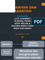 Qadariyah Dan Jabariyah