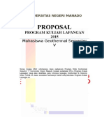 Proposal PKL Semester 5 Geothermal 2015