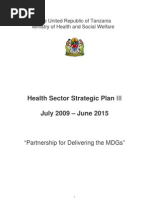 Tanzania Health Sector Strategic Plan III