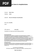 Hadot L'Être Et l'Étant Néoplatonisme