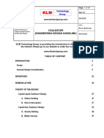 Coalescer Engineering Design Guideline