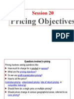 Session 20 Pricing (Objectives of Pricing)