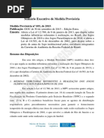 Sumario Executivo MPV 693