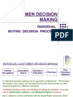 Consumer Decision Making: Individual Buying Decision Process