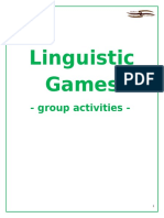 Linguistic Games - Group Activities - Cover and Contents
