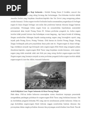 Dampak Perang Dingin Bagi Indonesia Pdf