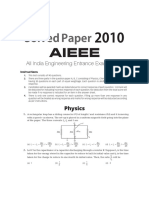 JEE Main Solved Paper 2010