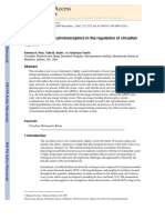 the role of retinal photoreceptors in the regulation of circadian rhythms