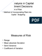 Risk Analysis in Capital Investment Decisions