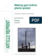 Making Gas Turbine Plants Quieter: Power