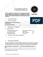 Part B Application Form