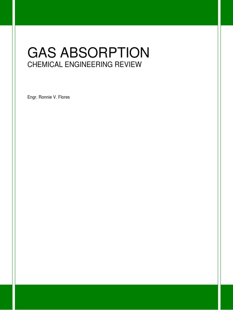 Gas Absorption in Chemical Engineering | PDF | Absorption (Chemistry ...