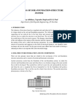 Modelling of Soil- Foundation Structure System Spring -Rigid