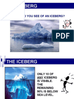 The Iceberg: How Much Do You See of An Iceberg?