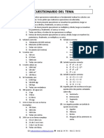 Cuestionario Matematicas