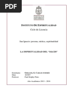 La Espiritualidad Del Magis