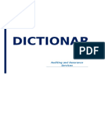 Dictionar Y: Auditing and Assurance Services