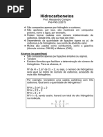 Hidrocarbonetos e Nomenclatura