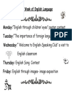 the week of english language