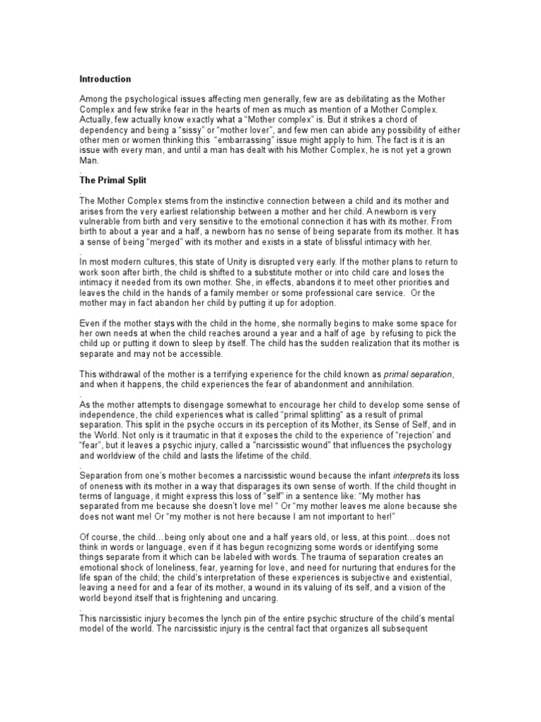 Mother Complex Self Human