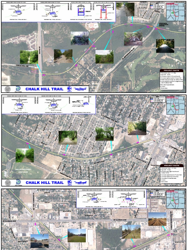 Chalk Hill Trial maps Easement Trail