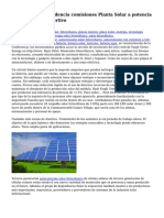 Grupo Solar Dependencia Comisiones Planta Solar A Potencia Thyagaraj Polideportivo
