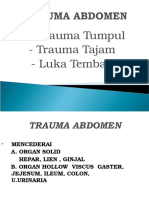 Trauma Abdomen Dan Thorax DR Yuzar