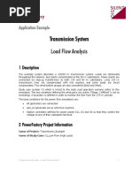 Transmission System Load Flow Analysis: Application Example