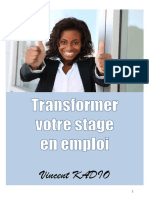 Transformer Votre Stage en Emploi