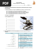 Ficha de Trablho Microscópio