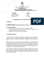 Informe 1. Presión de Vapor