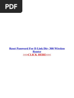 Reset Password For D Link Dir 300 Wireless Router