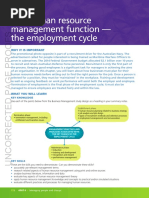 The Human Resource Management Function-The Employment Cycle