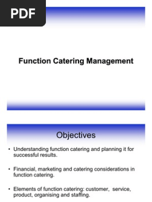 Function Catering Management