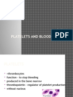 Platelets and Blood Plasma