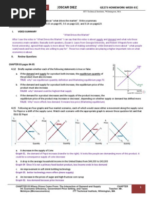 Ge273 Homework Week3 Supply And Demand Economic Surplus