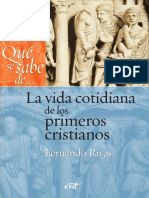 La Vida Cotidiana de Los Primeros Cristianos