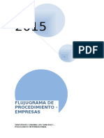 Flujugrama de Procedimiento-Empresas