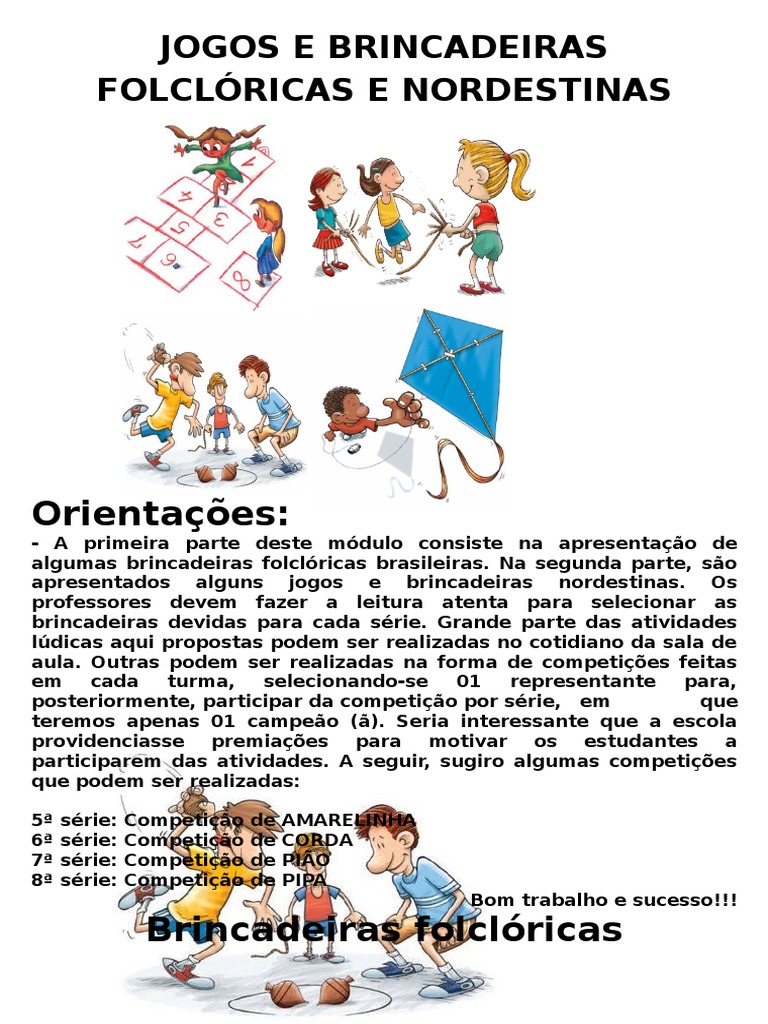 Brincadeiras Folclóricas do Nordeste | PDF | Pipa | Folclore