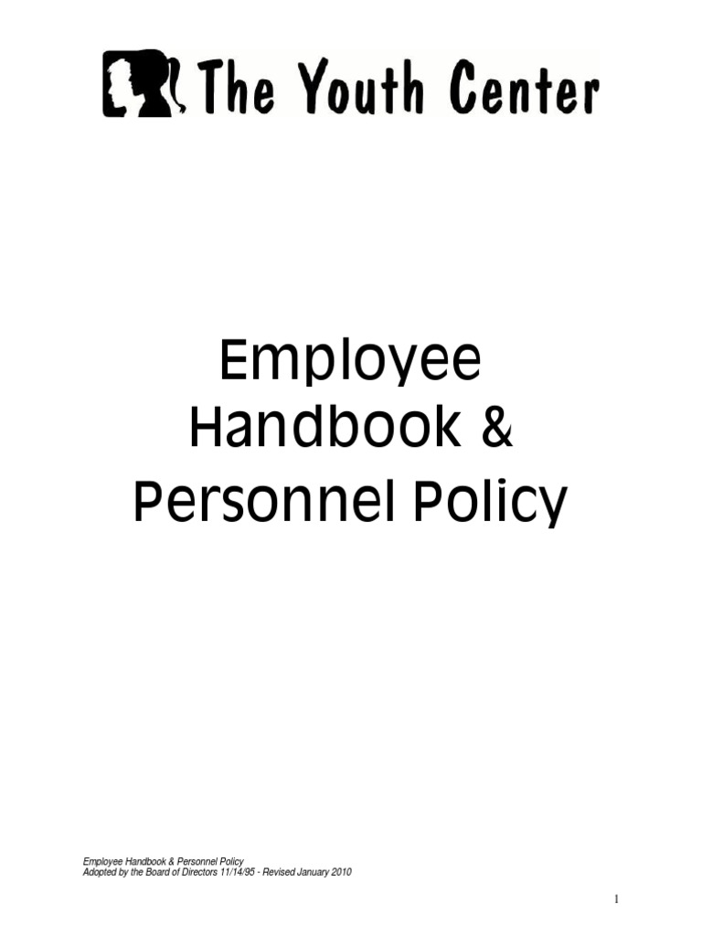 Handbook Youth Center PDF Overtime Identity Document