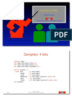 Compteur 4 Bits: Exercices de VHDL
