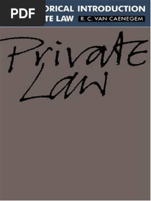 Van Caenegem - An Historical Introduction To Private Law PDF  PDF 