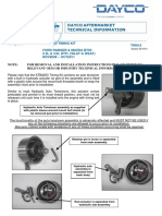 Dayco Warning About WE Tensioner PDF