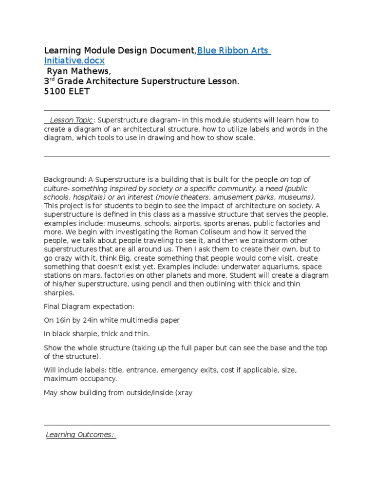 3rd Grade Superstructure Design Module | PDF | Educational Assessment ...