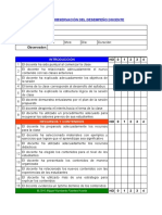 Ficha de Observación Docente