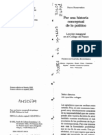 P. Rosanvallom, Por Una Historia Conceptual de Lo Político