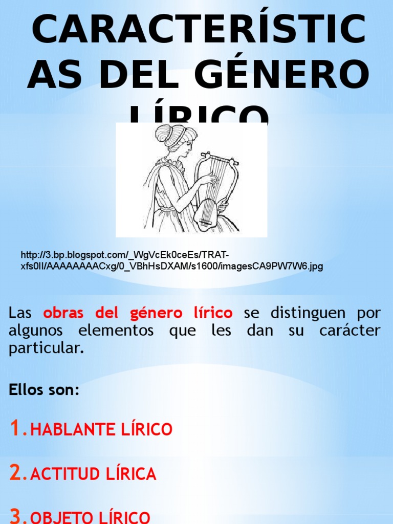 Amazonas Características Del Género Lírico Poesía