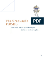 Pós Graduação PUC-Rio - Normas para apresentação de teses e dissertações